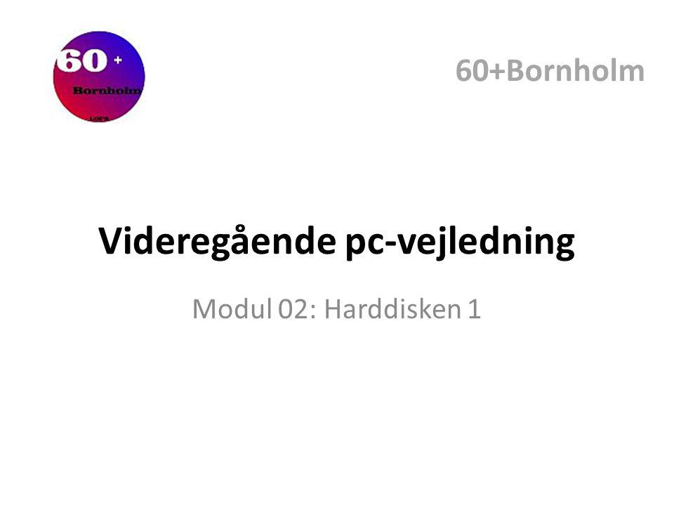 Videregående pc-vejledning Modul 02: Harddisken 1 60+Bornholm