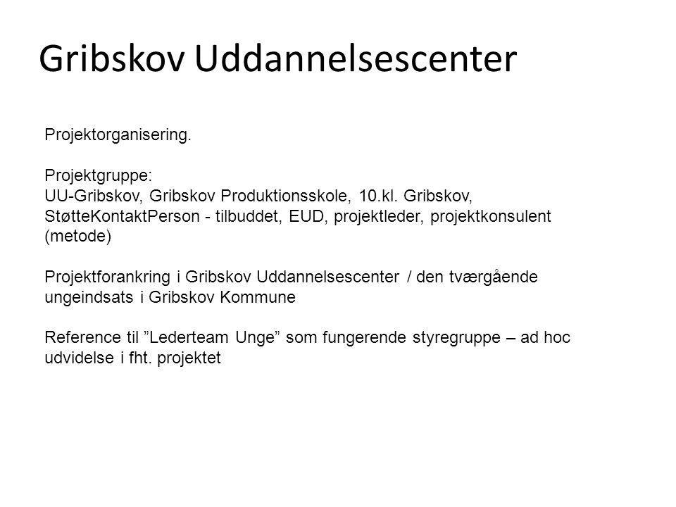 Projektorganisering. Projektgruppe: UU-Gribskov, Gribskov Produktionsskole, 10.kl.