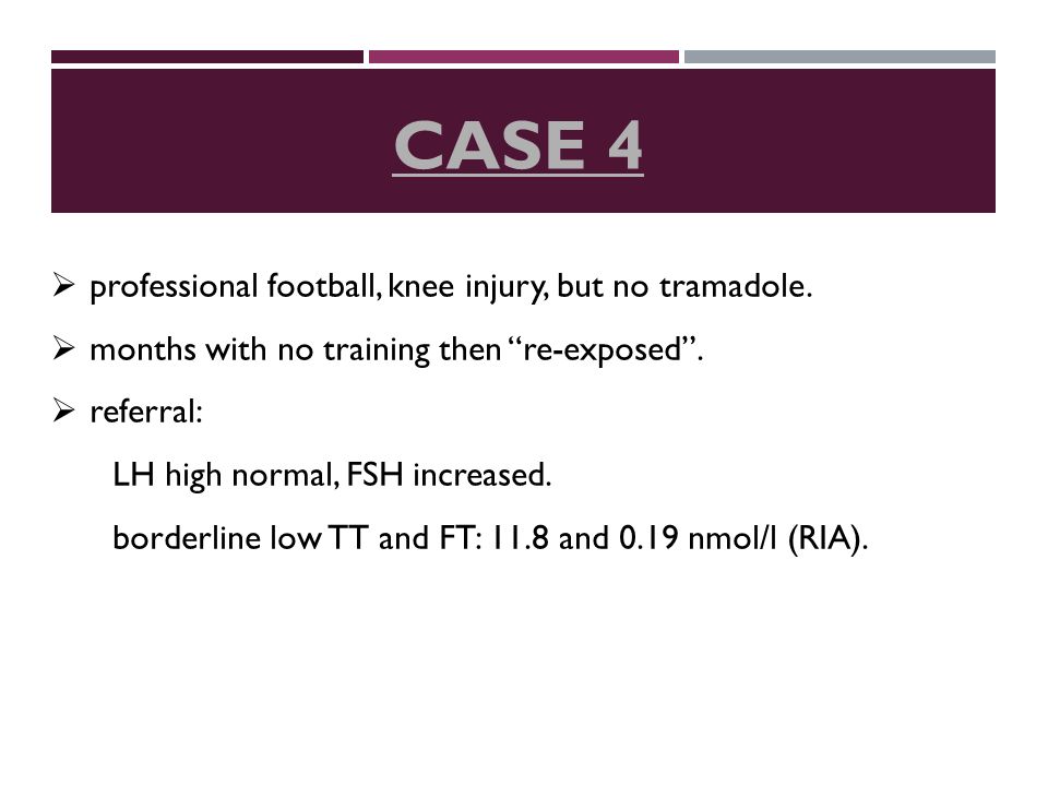 professional football, knee injury, but no tramadole.