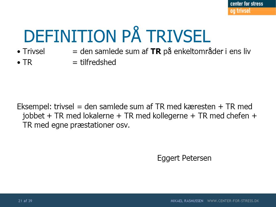 eggert petersen trivsel