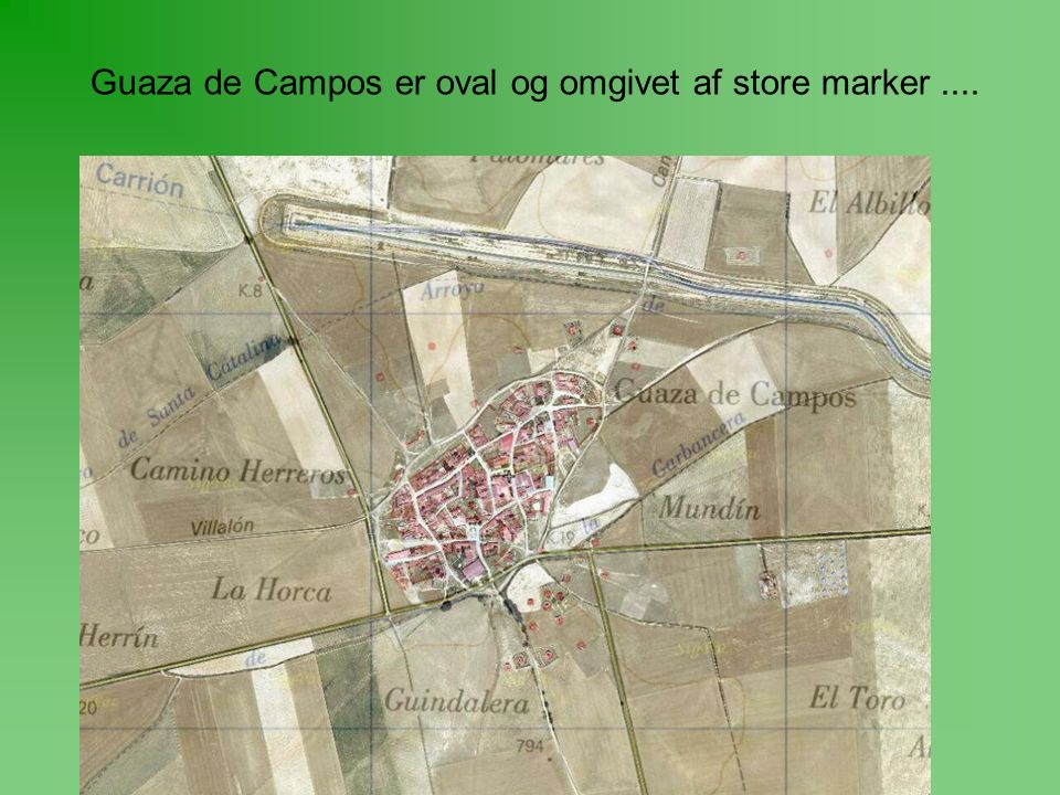 Her ligger Guaza de Campos med nogle af sine nabobyer