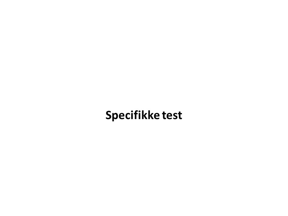 Specifikke test
