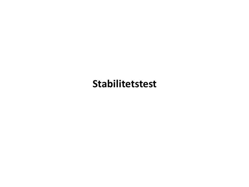 Stabilitetstest