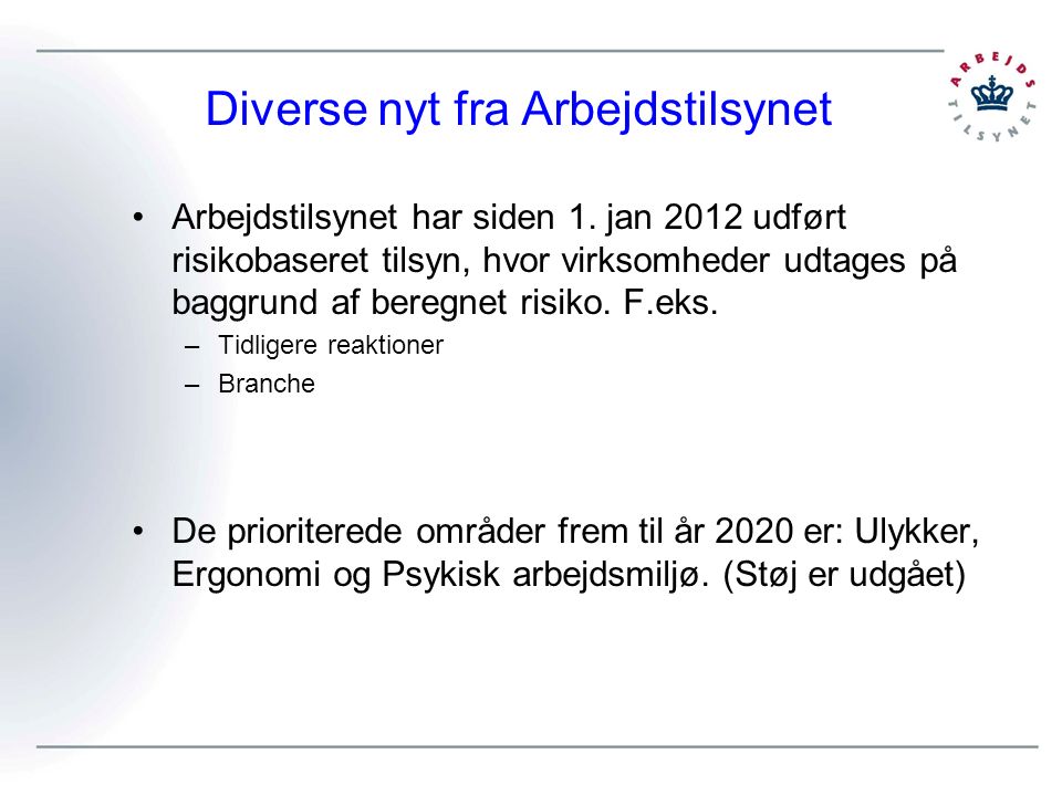 BAI’s Teleskoplæsserkonference 2015 Indlæg Fra Arbejdstilsynet V ...