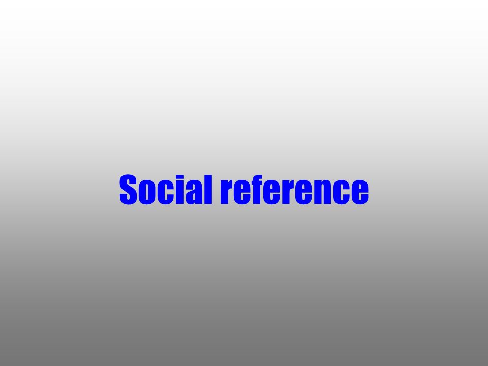 Social reference