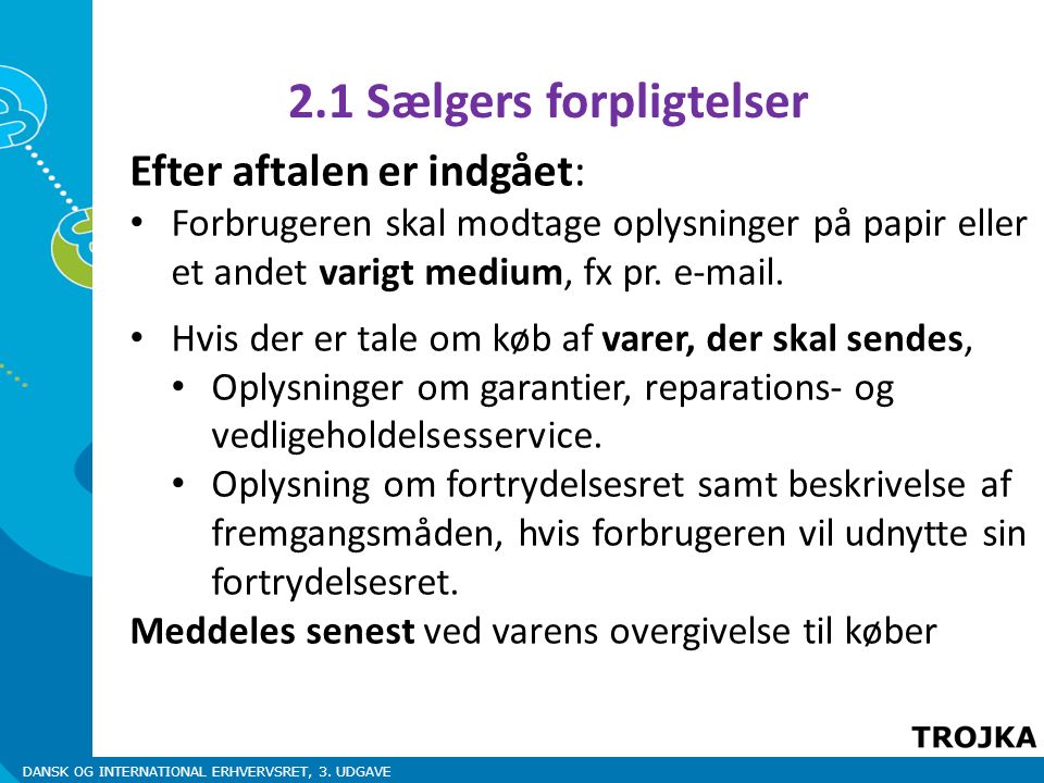 DANSK OG INTERNATIONAL ERHVERVSRET, 3. UDGAVE Kapitel 11 E-handel ...