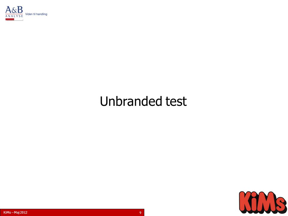 KiMs – Maj Unbranded test