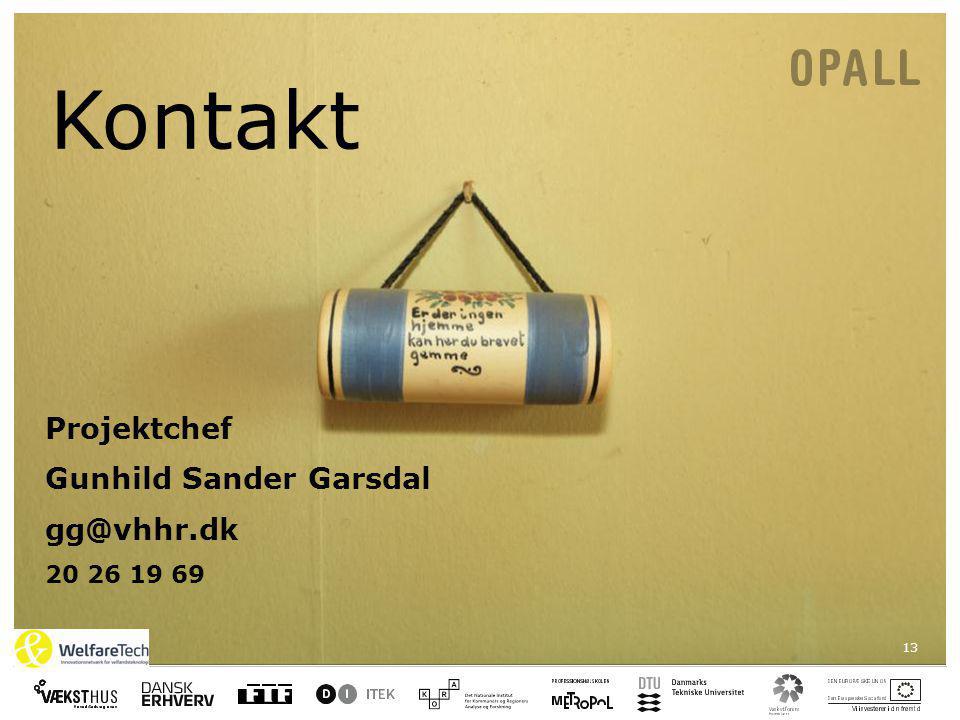 13 Kontakt Projektchef Gunhild Sander Garsdal