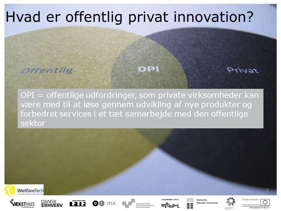2 Hvad er offentlig privat innovation.