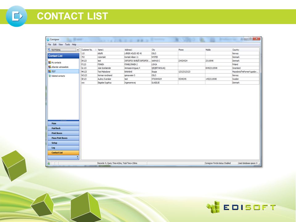CONTACT LIST