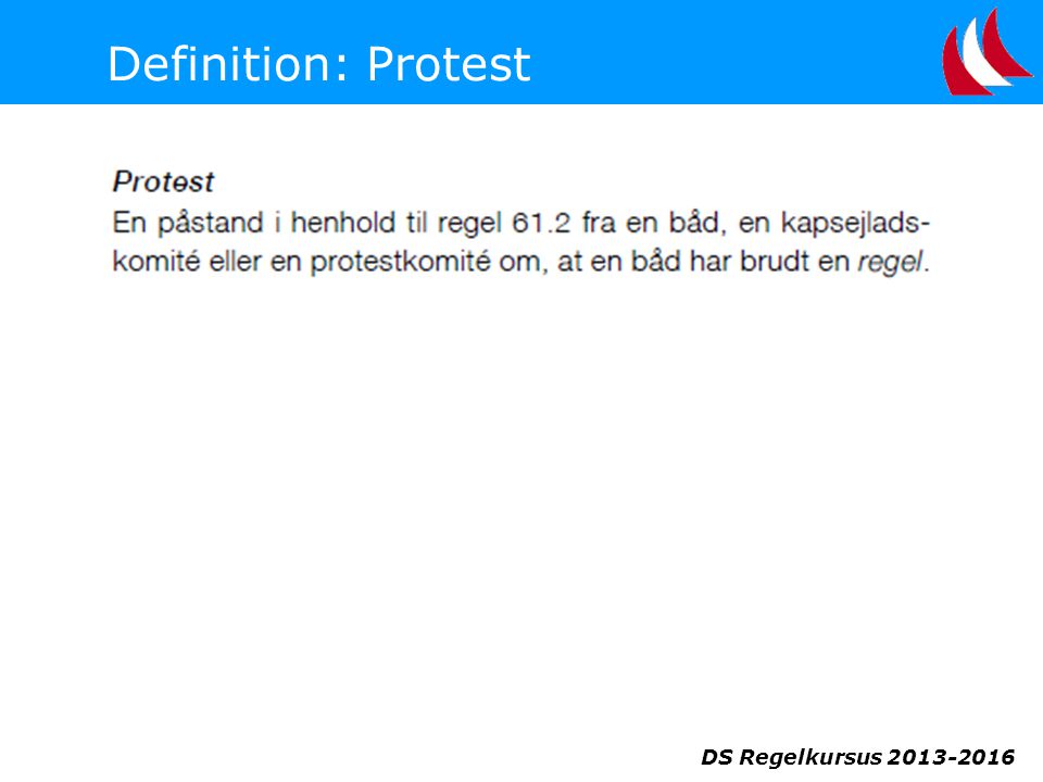 DS Regelkursus Definition: Protest