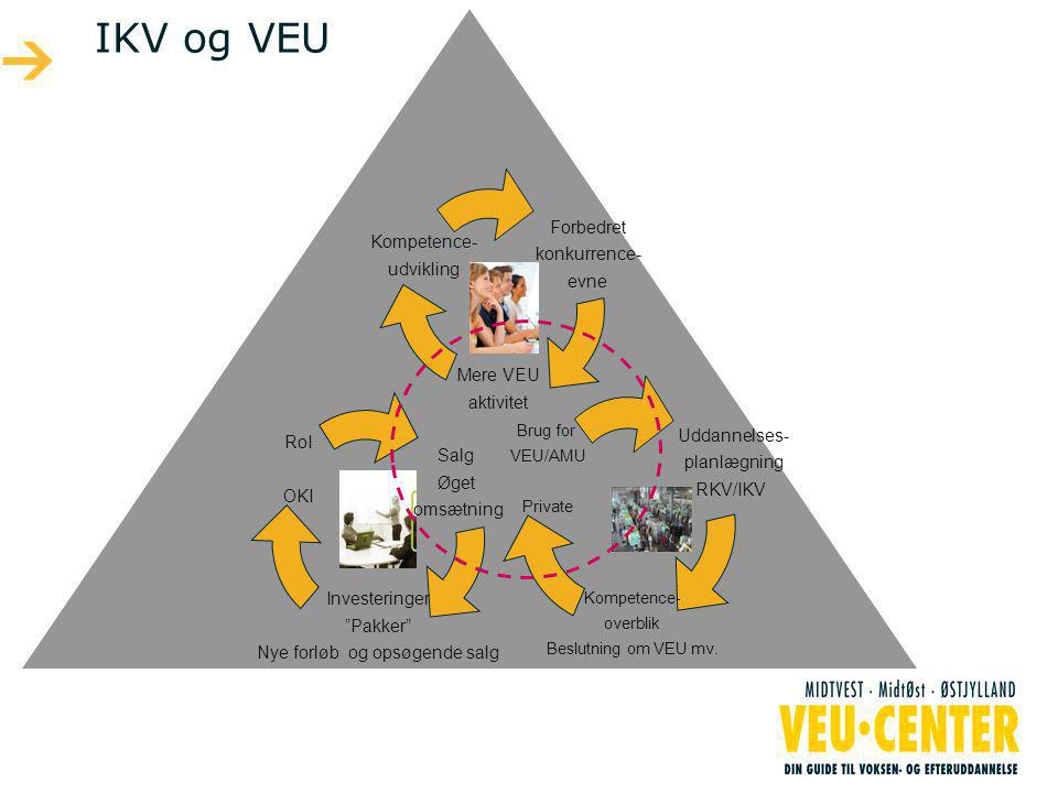 IKV og VEU Uddannelses- planlægning RKV/IKV Kompetence- overblik Beslutning om VEU mv.