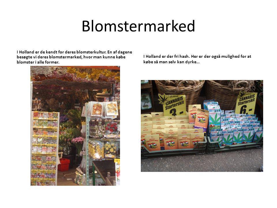 Blomstermarked I Holland er de kendt for deres blomsterkultur.