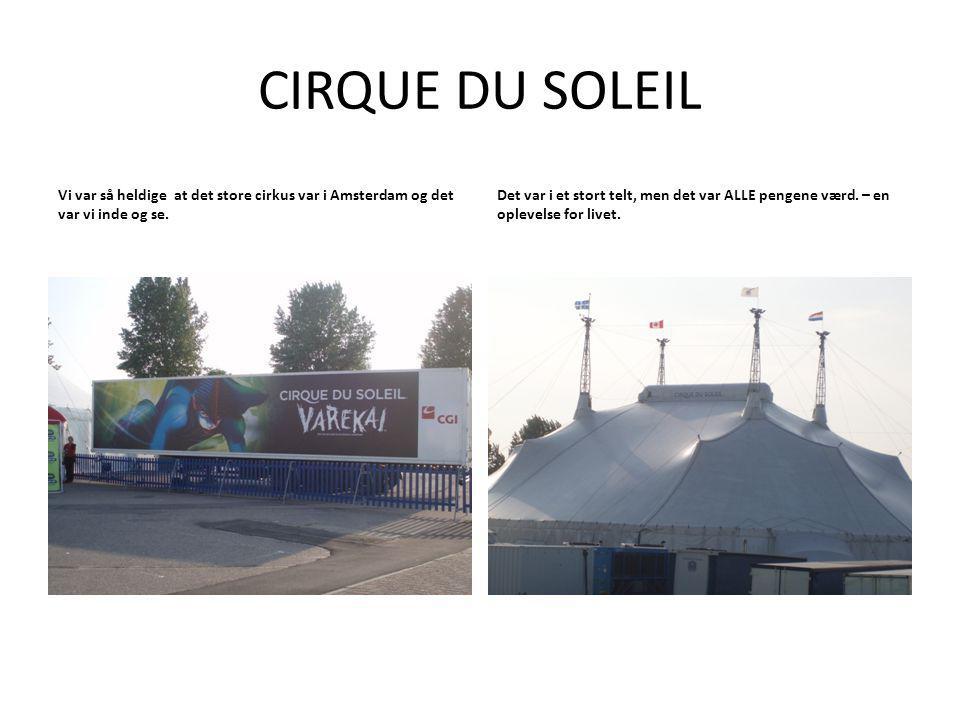 Vi var så heldige at det store cirkus var i Amsterdam og det var vi inde og se.