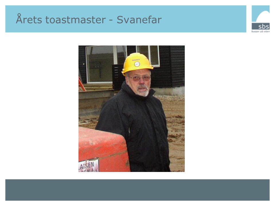 Årets toastmaster - Svanefar