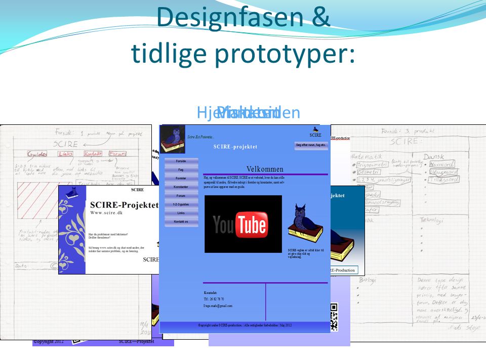 VisitkortHjemmesiden Designfasen & tidlige prototyper: Plakaten