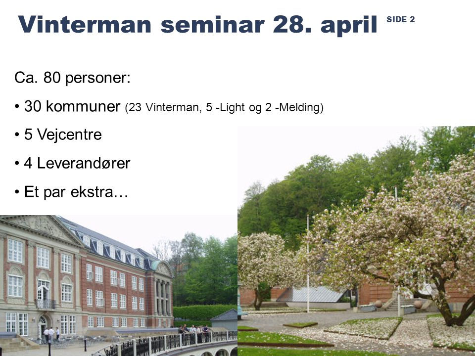 SIDE 2 Vinterman seminar 28. april Ca.