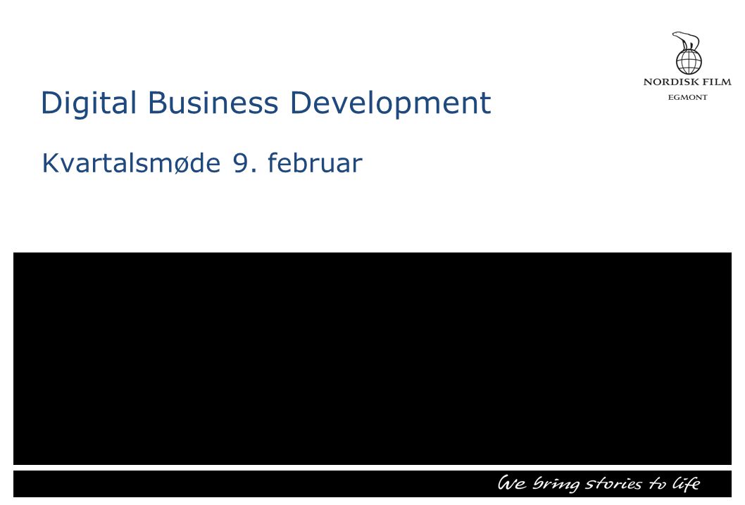 Digital Business Development Kvartalsmøde 9. februar