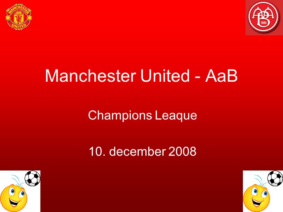 Manchester United - AaB Champions Leaque 10. december 2008