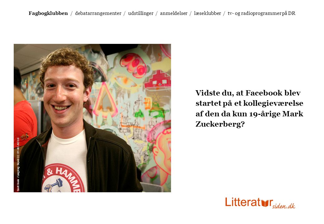 Vidste du, at Facebook blev startet på et kollegieværelse af den da kun 19-årige Mark Zuckerberg.