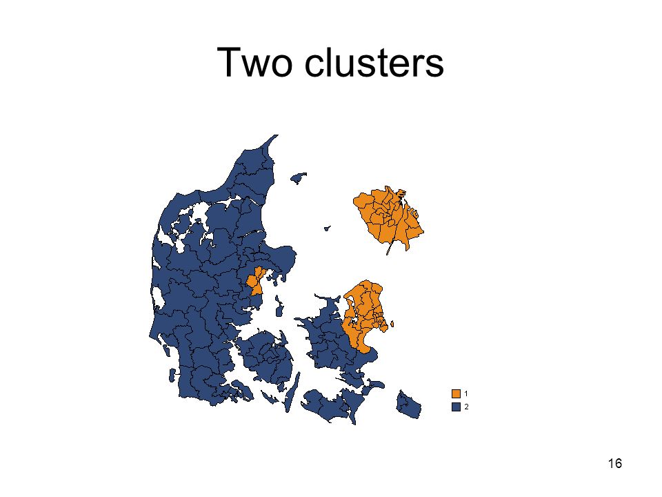 16 Two clusters