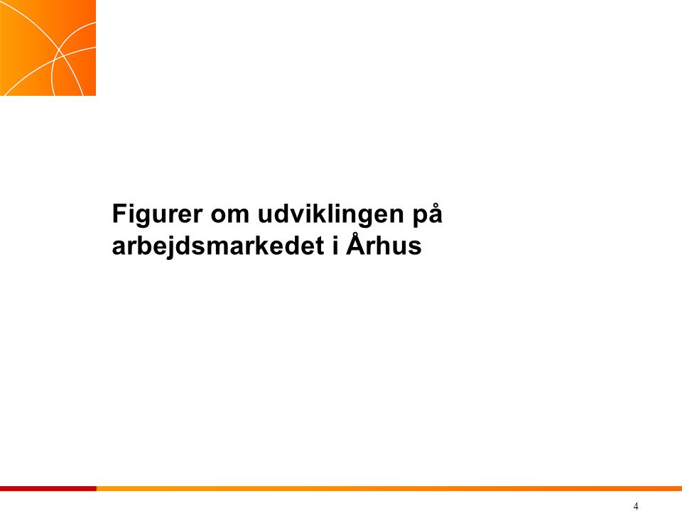 4 Figurer om udviklingen på arbejdsmarkedet i Århus