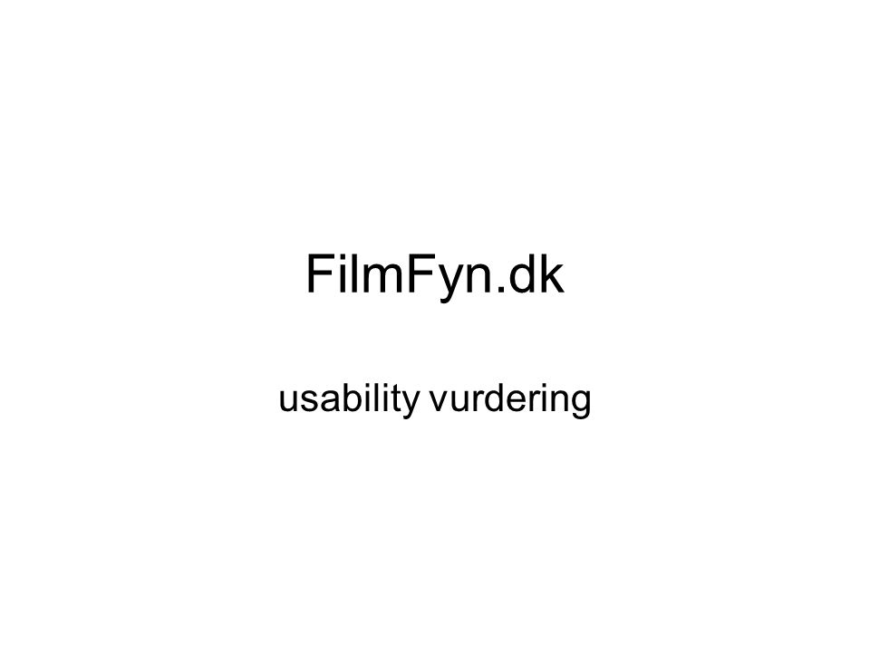 FilmFyn.dk usability vurdering
