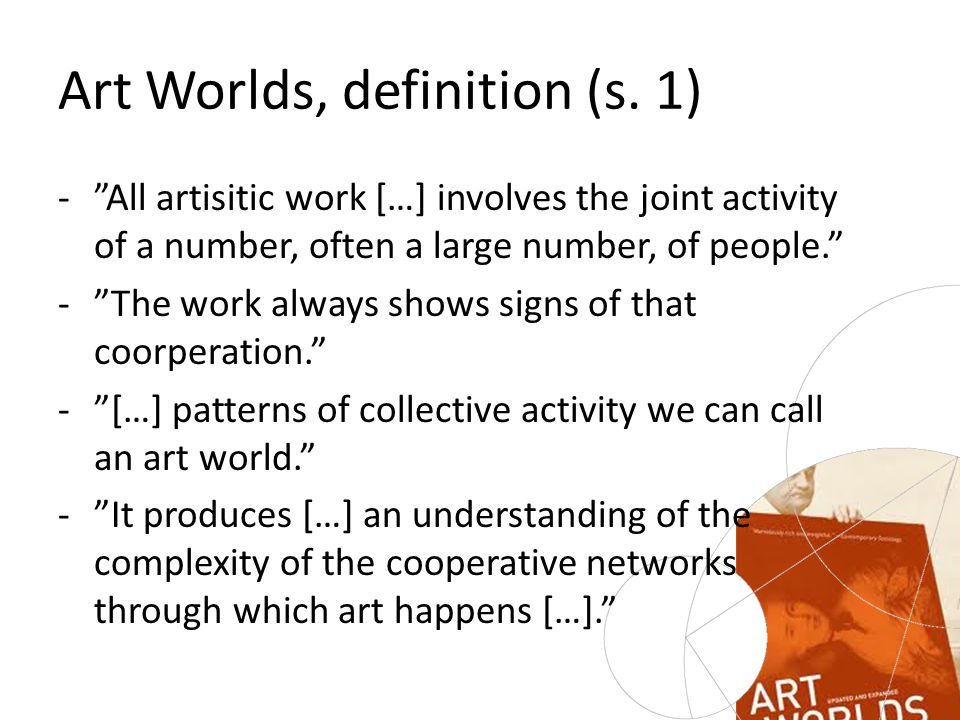 Art Worlds, definition (s.