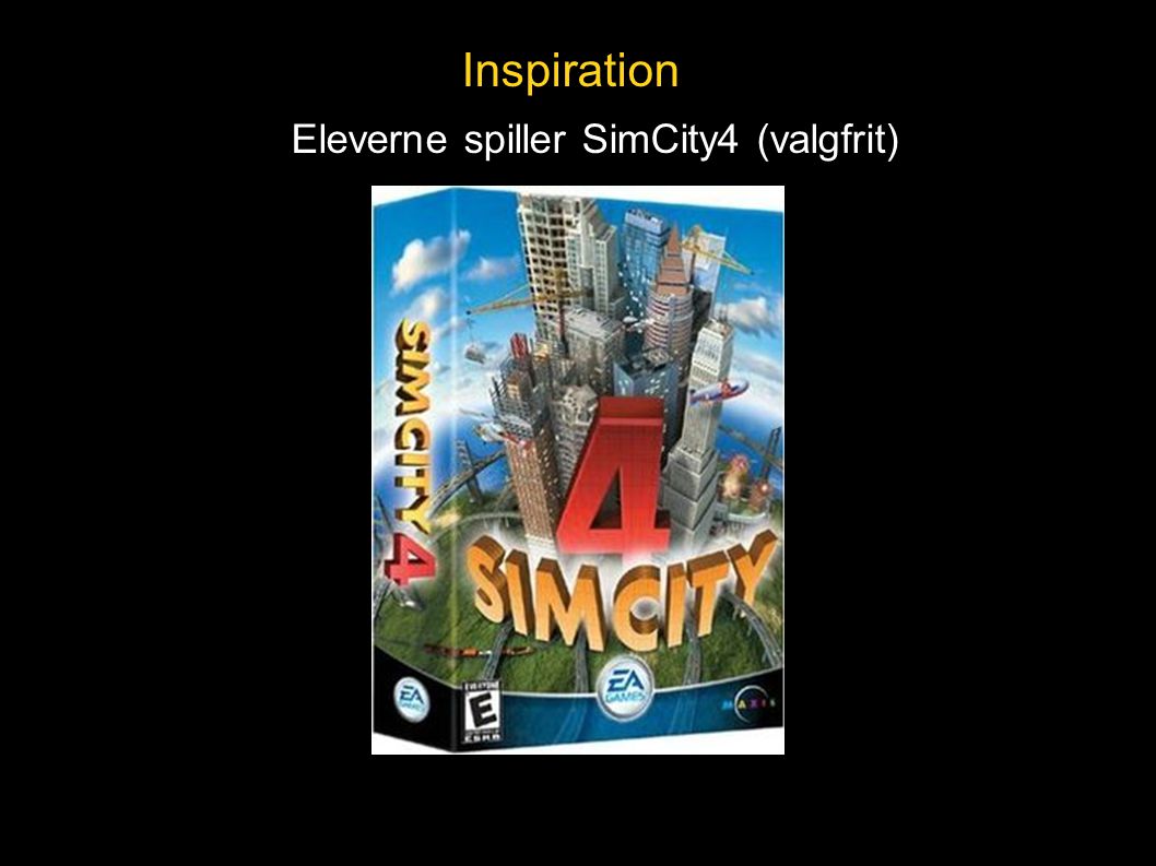 Inspiration Eleverne spiller SimCity4 (valgfrit)