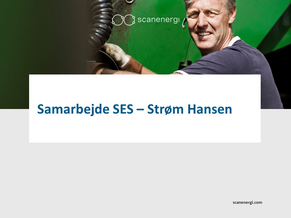 Samarbejde SES – Strøm Hansen scanenergi.com